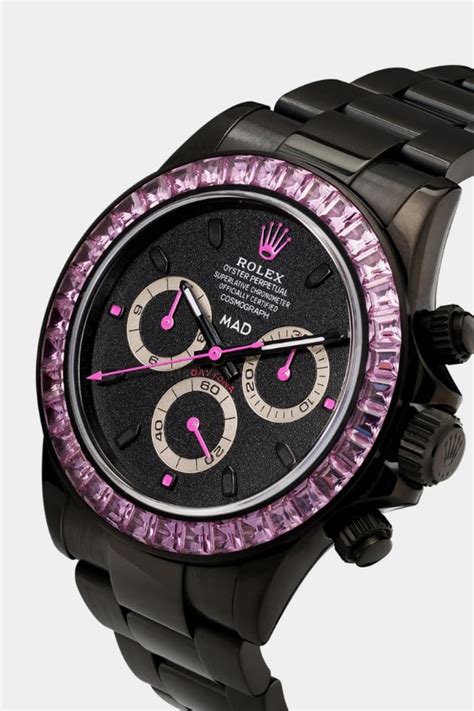 rolex black pink daytona